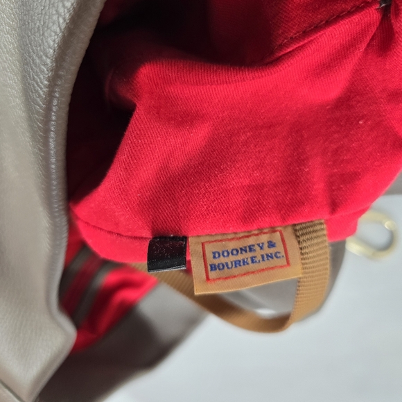 DOONEY AND BOURKE FLORENTINE LOGO LOCK SHOULDER PURSE - Picture 8 of 10